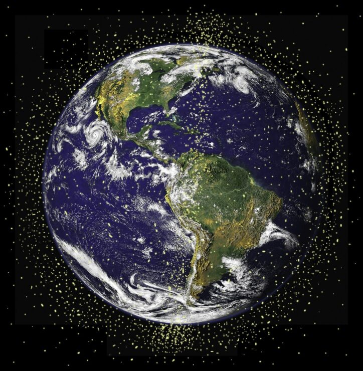 orbital debris around Earth