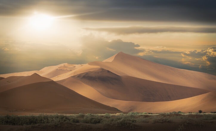 Giant sand dunes, Namib Desert, Namibia